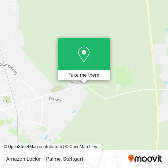 Amazon Locker - Palme map