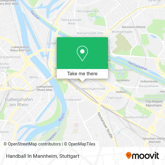 Handball In Mannheim map