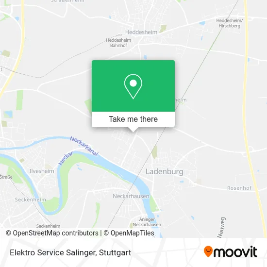 Elektro Service Salinger map
