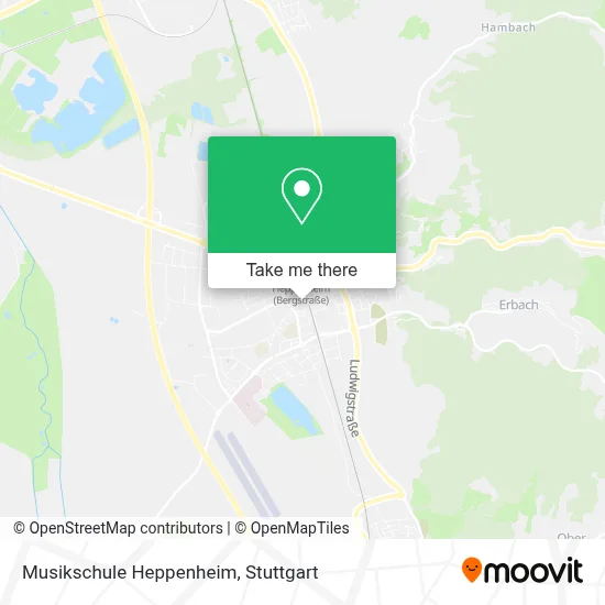 Musikschule Heppenheim map