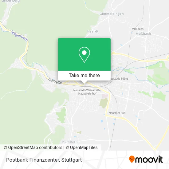 Postbank Finanzcenter map