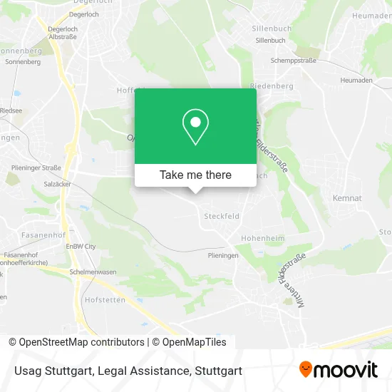 Usag Stuttgart, Legal Assistance map