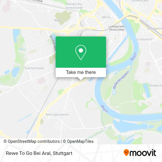 Rewe To Go Bei Aral map