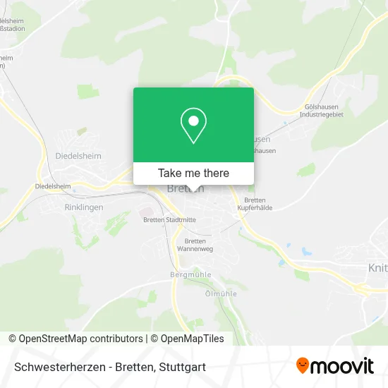 Schwesterherzen - Bretten map