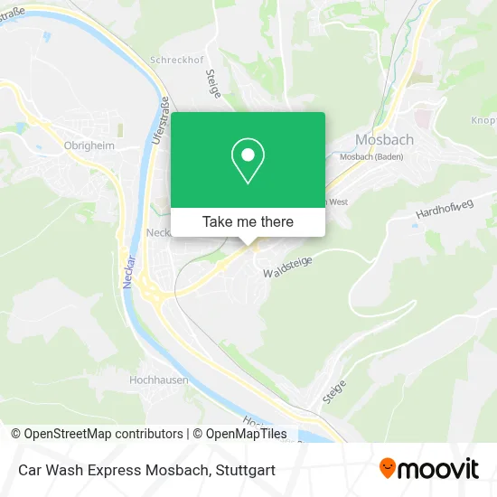Car Wash Express Mosbach map
