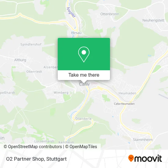O2 Partner Shop map