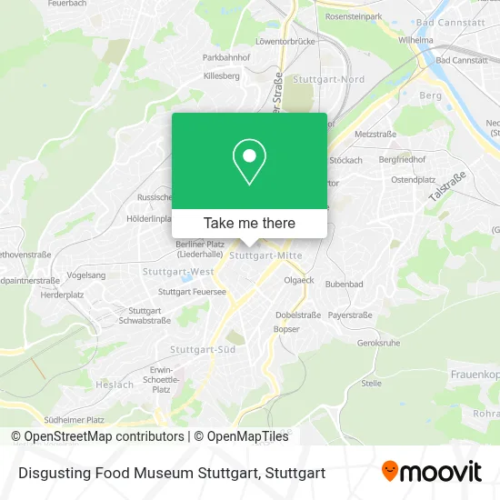 Disgusting Food Museum Stuttgart map