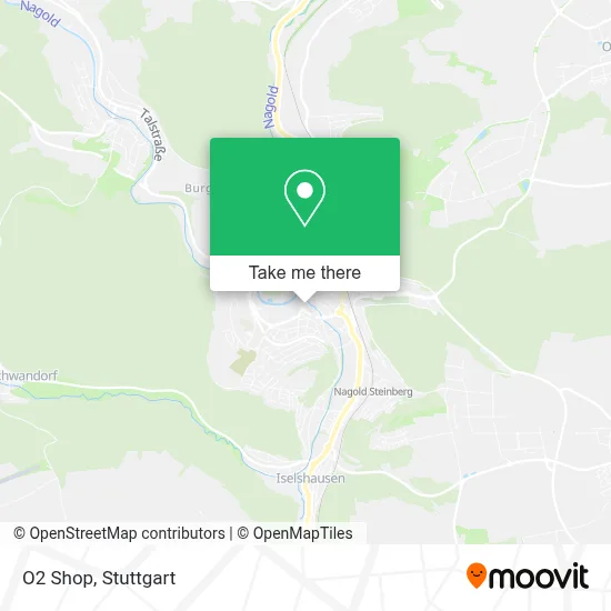O2 Shop map