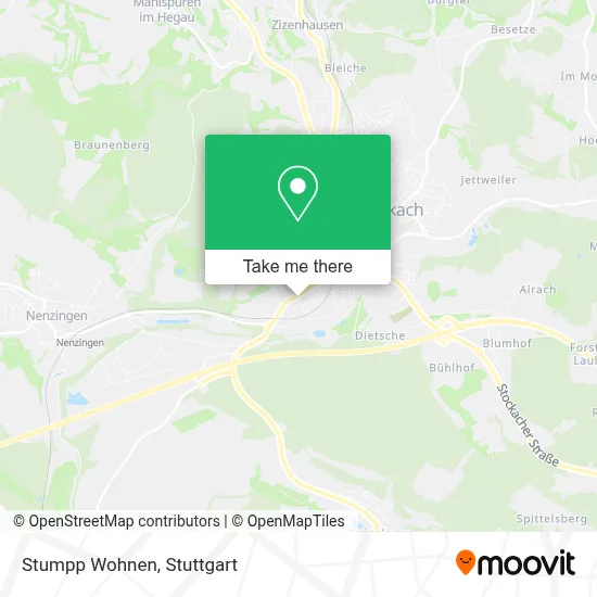 Stumpp Wohnen map