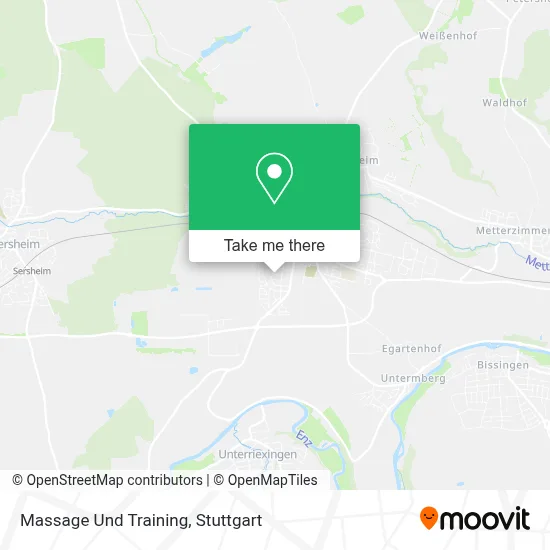 Massage Und Training map