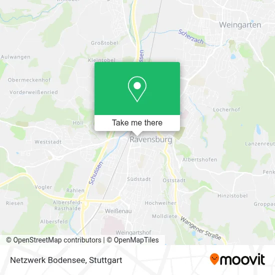 Netzwerk Bodensee map