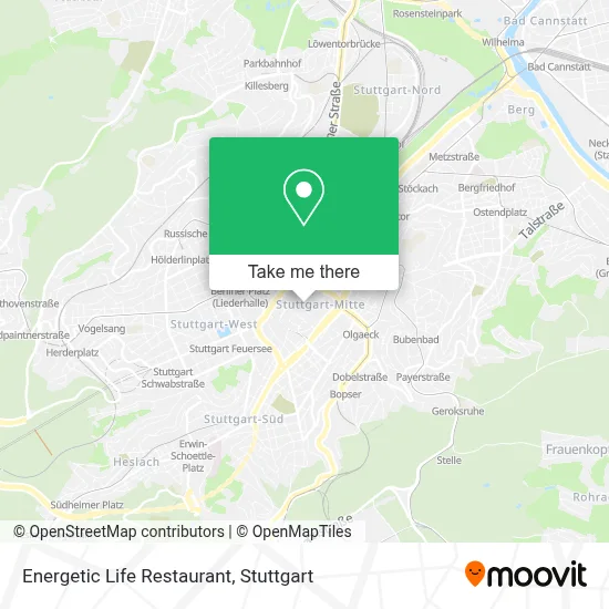 Energetic Life Restaurant map