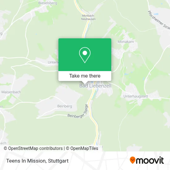 Teens In Mission map