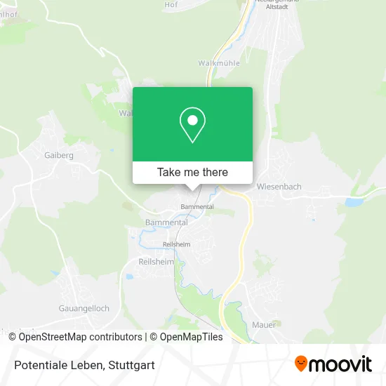Potentiale Leben map