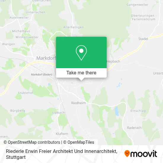 Riederle Erwin Freier Architekt Und Innenarchitekt map