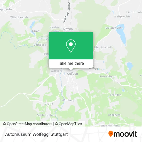 Automuseum Wolfegg map