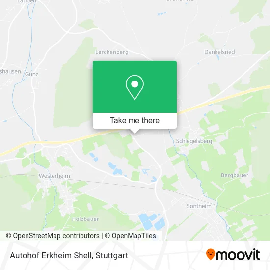 Autohof Erkheim Shell map