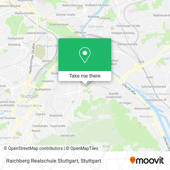 Raichberg Realschule Stuttgart map