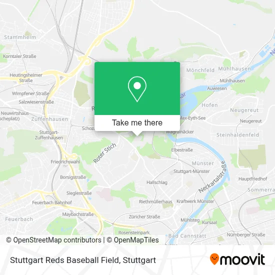 Stuttgart Reds Baseball Field map