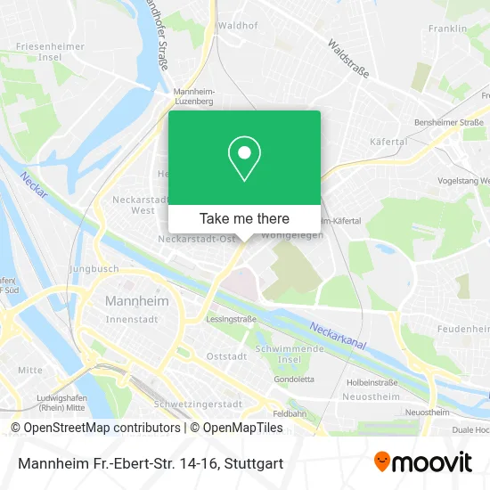 Mannheim Fr.-Ebert-Str. 14-16 map