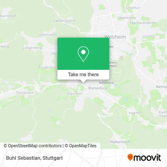 Buhl Sebastian map