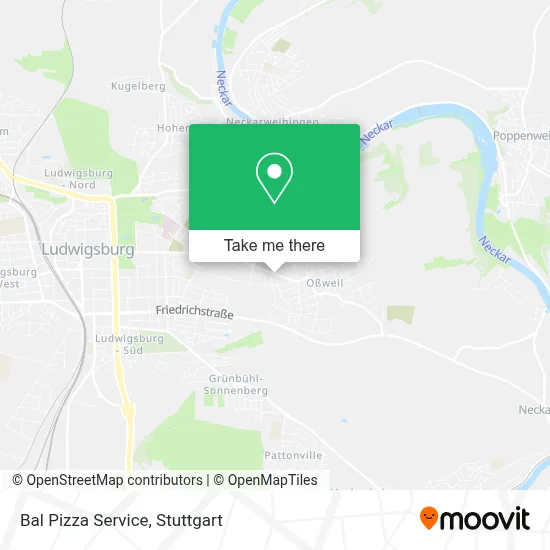 Bal Pizza Service map