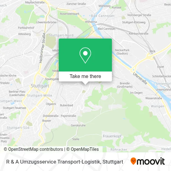 R & A Umzugsservice Transport-Logistik map