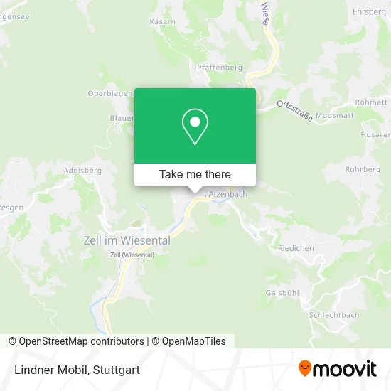 Lindner Mobil map