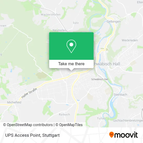 Ups Access Point map