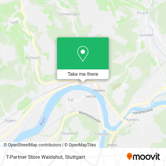 T-Partner Store Waldshut map