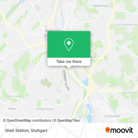 Shell Station map