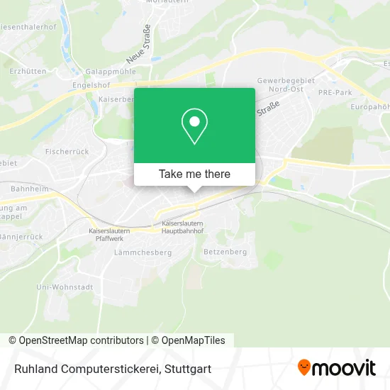 Ruhland Computerstickerei map