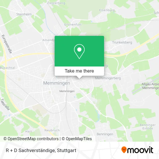 R + D Sachverständige map