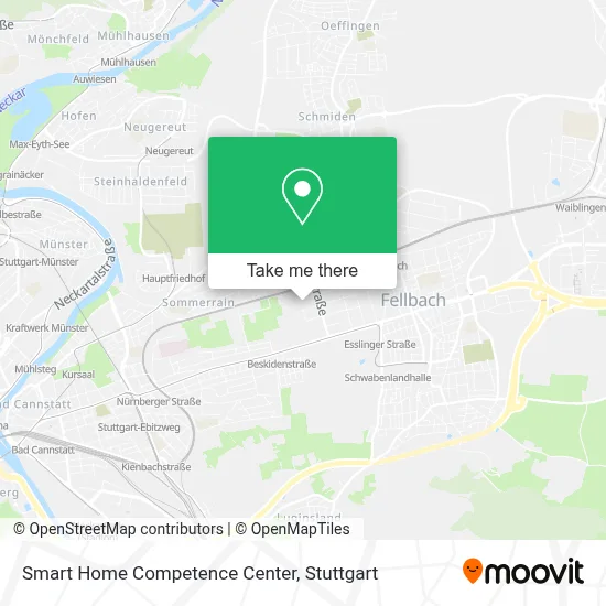 Smart Home Competence Center map