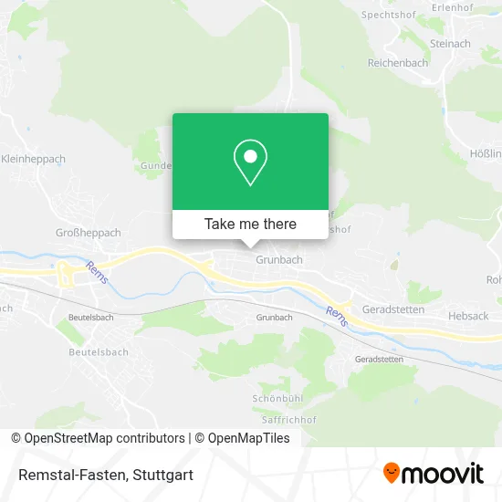 Remstal-Fasten map