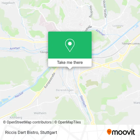 Riccis Dart Bistro map