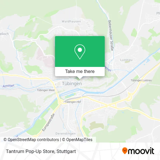 Tantrum Pop-Up Store map