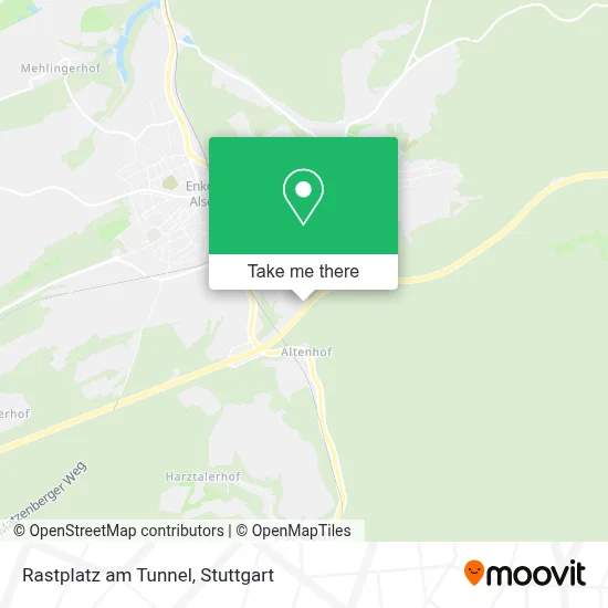 Rastplatz am Tunnel map