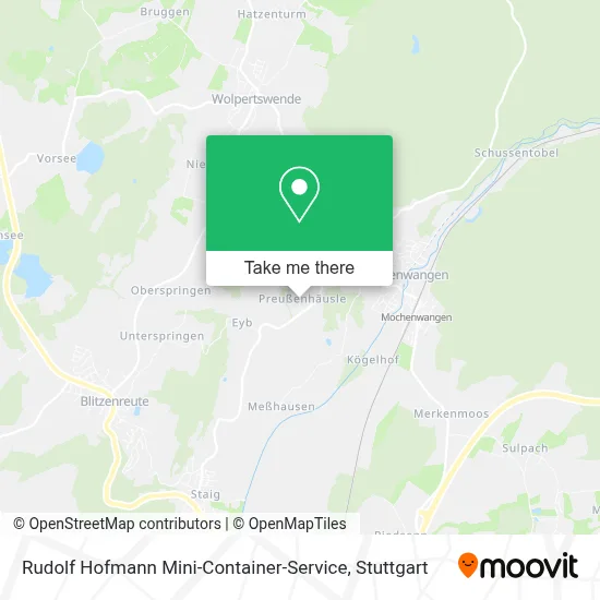 Rudolf Hofmann Mini-Container-Service map