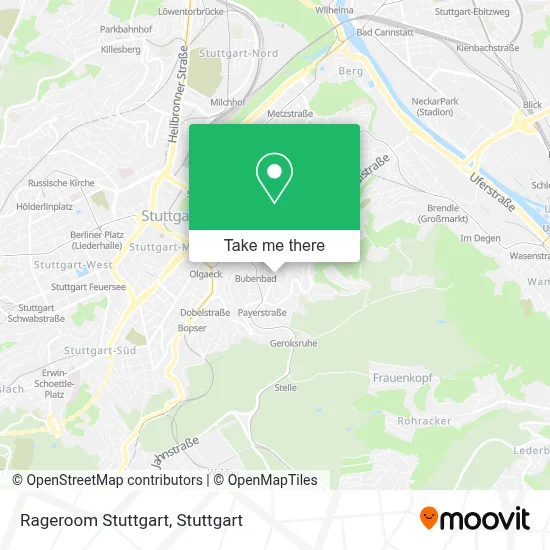 Rageroom Stuttgart map