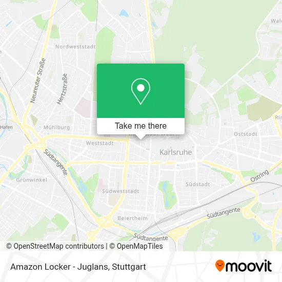 Amazon Locker - Juglans map