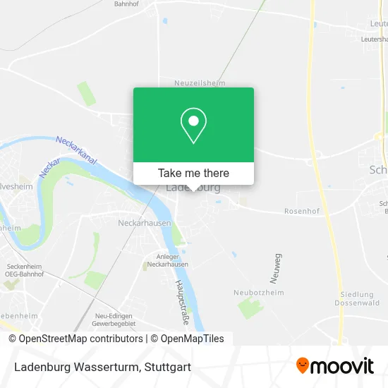 Ladenburg Wasserturm map