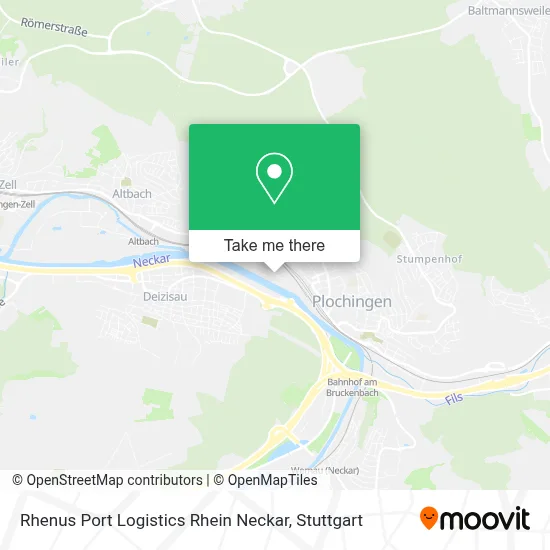 Rhenus Port Logistics Rhein Neckar map