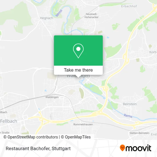 Restaurant Bachofer map