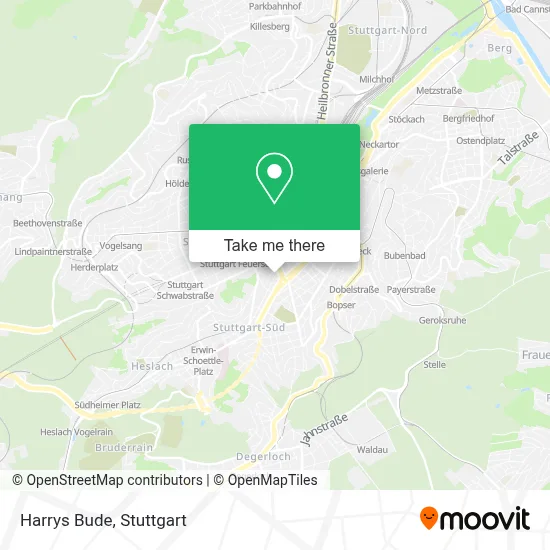 Harrys Bude map