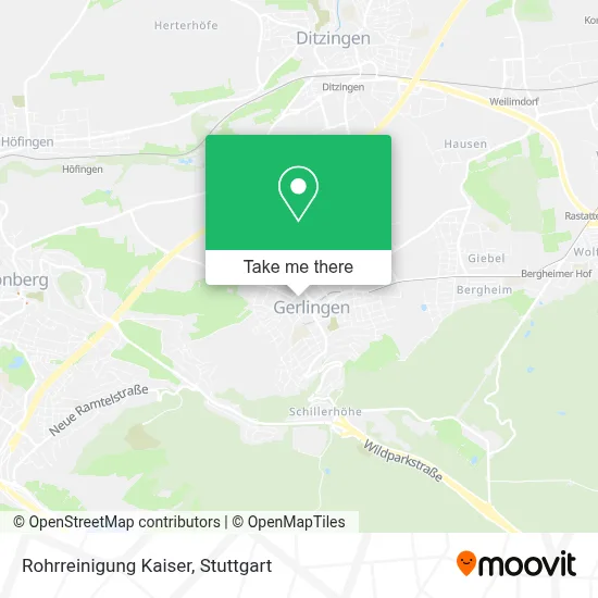 Rohrreinigung Kaiser map