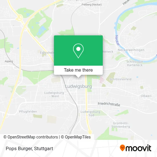 Pops Burger map