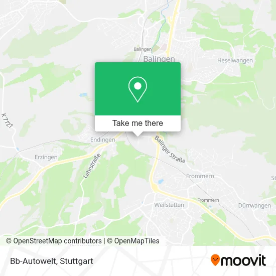 Bb-Autowelt map
