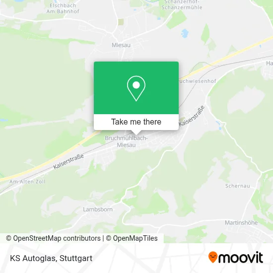 KS Autoglas map