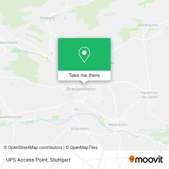 Ups Access Point map